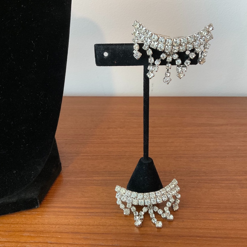 Vintage Rhinestone shoe clips